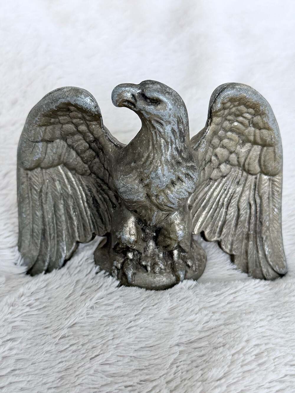 Vintage Colonial Virginia Metal 1776 American Eagle flag topper